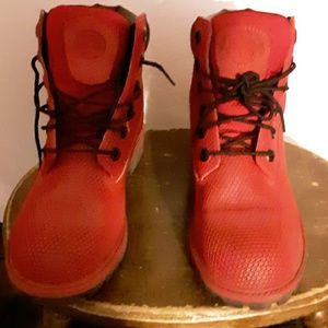 Timberland Shoes - Timberland ladies reflective red boot Timberland Shoes - Timberland ladies reflective red boot